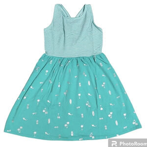 NWT Gymboree Girls Surf Stripe Dress L 10/12